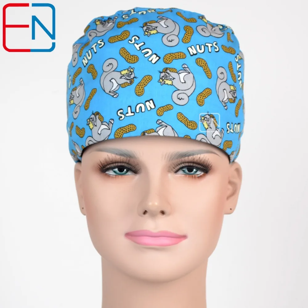 

Hennar Scrubs Caps 2018 New Hospital Medical Surgical Scrub Caps Perfect Sewing Hospital Nurse Operation Adjustable Surgical Cap