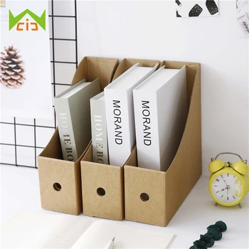 

WCIC Office Folder Storage Holder Document Holder Paper Bookshelf Desktop Document Box Book Information Frame Book Storage Box