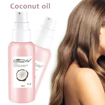 

50ml Coconut Oil Natural Makeup Cosmetics Remover Hair Body Massage Oil Multi-Functional Make-up Removing Coconut Oil Hot Sale