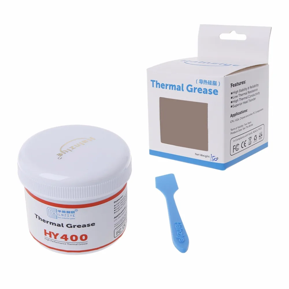 

Thermal Grease HY400 Compound Paste Heat Sink Conductive Silicone CPU VGA LED Chipset
