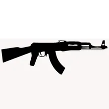 Длина: 70 см Ak-47 Калашников Классическая наклейка для автомобиля сбоку, окна грузовика, авто внедорожник дверь каяк виниловая наклейка 13 цветов