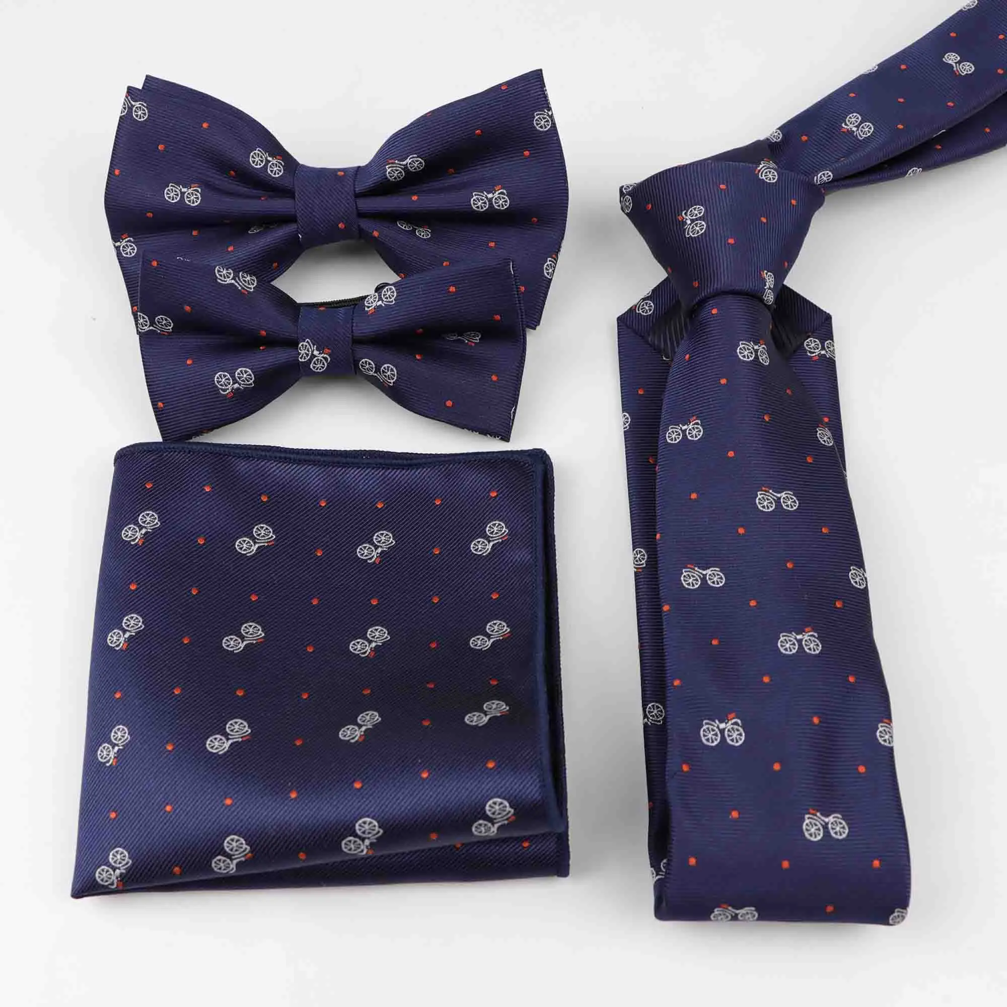 Полиэстер мужские дизайнерские обтягивающие, в полоску платок носовой платок бабочка галстук-бабочка галстук комплект Наряд для родителей и ребенка в партии - Цвет: 5
