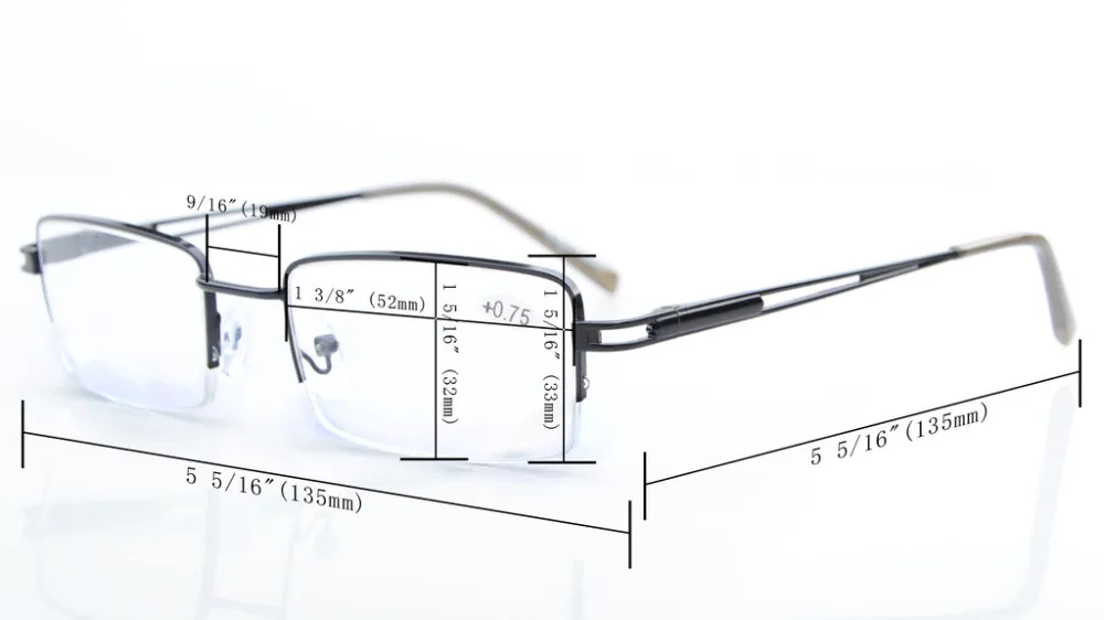 R15014 Eyekepper читателей прямоугольник половина-RIM Весна храмы Очки для чтения для женщин и чтение Солнцезащитные очки для женщин+ 0.50-+ 4.00