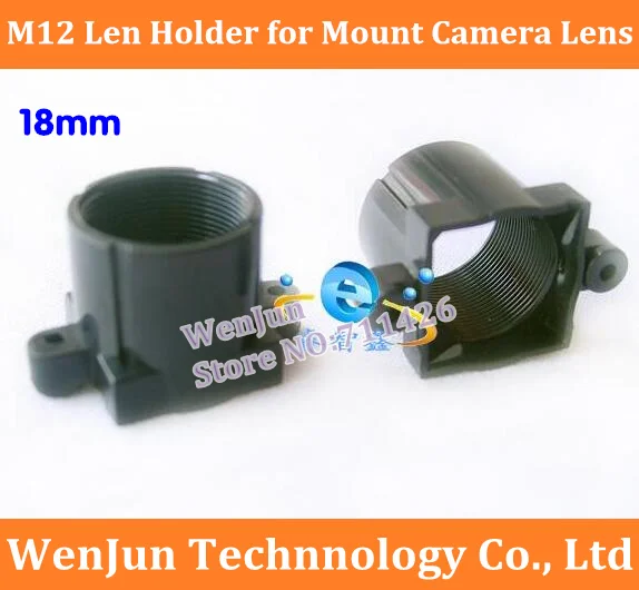 

200PCS Hot Sale M12 Lens Holder for Computer camera seat lens mount Free Shipping 18mm len Holde CCD camera seat Plastic