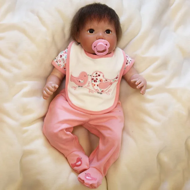 Reborn Baby Dolls with Nipple Silicone High Quality Bedtime Toys Gift