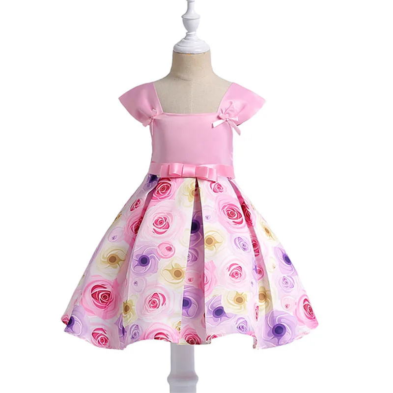 

2018 Brand Summer Kids Formal Dress For Girls Clothes Flower Pageant Birthday Party Dress Vestidos Kids Costume Children Dress