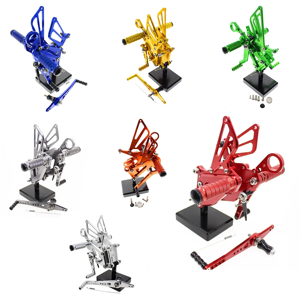 

CNC Aluminum Adjustable Rear Set Foot Pegs Pedal Footrest Rearset For BMW S1000RR S1000 RR 2015 2016 2015-2016 Motorcycle Parts