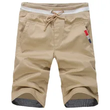 Хит летние новые мужские модные повседневные пляжные шорты с вышивкой тонкие мужские однотонные мужские шорты в повседневном стиле