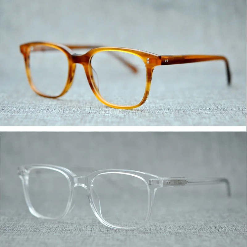 

Vazrobe Acetate Glasses Men Women Transparent Black Tortoise Vintage Eyeglasses Frame for Myopia Optical Prescription Brand Male