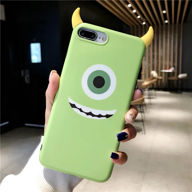 Для iPhone XS max XR X 3D милый Sullivan monsters чехол и пленка для экрана из закаленного стекла, Mr Q чехол для iPhone 8 8plus 7 7p 6S 6SP