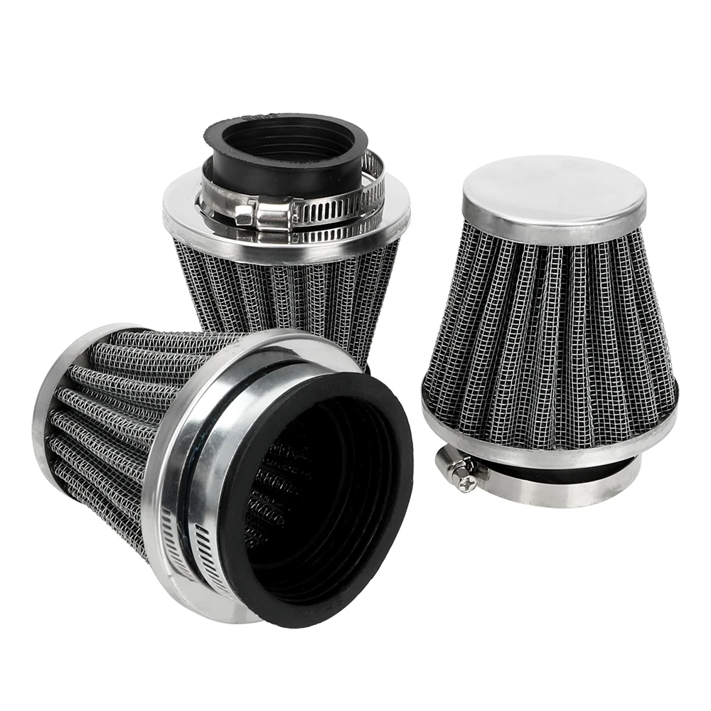 

LEEPEE Motorcycle Filters Motorcycle Mushroom Head Air Filter Clamp On Air Filter Cleaner 39/42/50/mm Caliber Size Universal