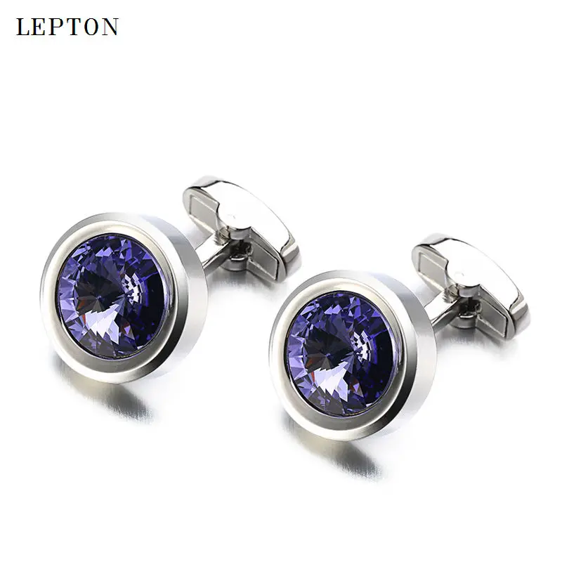 Buy Low key Luxury Purple Crystal Cufflinks For Mens