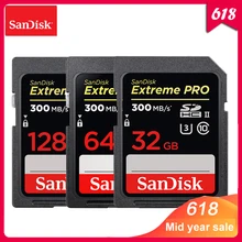 100% Sandisk Extreme Pro SD Card 32GB 64GB Read Speed up to 300MB/s SD Card Class 10 U3 128GB Memory Card For Camera USH-II 100% Sandisk Extreme Pro SD Card 32GB 64GB Read Speed up to 300MB/s SD Card Class 10 U3 128GB Memory Card For Camera USH-II