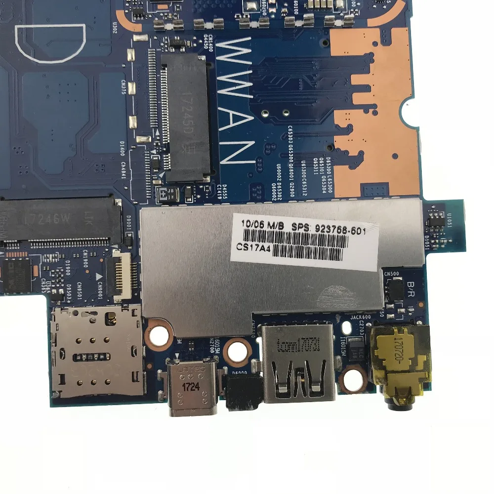 Материнская плата для ноутбука HP ELITE X2 1012 G2 системная 923768 001 601 UMA i5 7200U 8GB