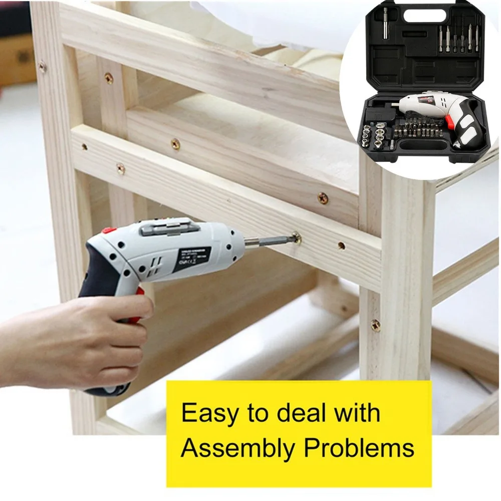 

1 psc US/EU Plug Electric screwdriver 4.8V Electric Screwdriver Set Multifunctional Rechargeable Electric Hand Drill power tools