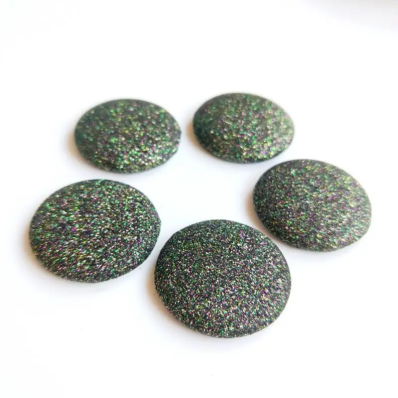 Diy handmade jewelry accessories south Korea pearlescent glitter wafer button earrings earring pendant material