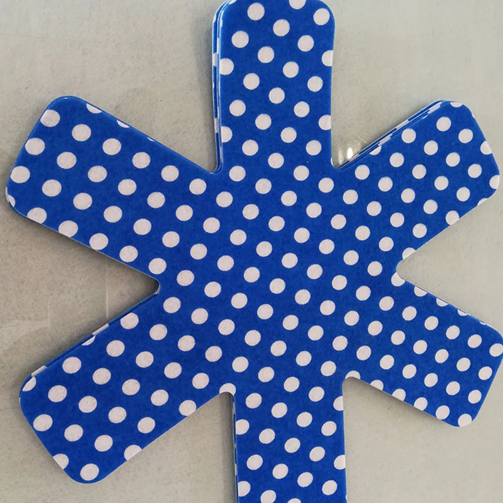 

5Pcs Pot Mat Table Non Woven Kitchen Tool Non Stick Holder Heat Insulation Pan Polka Dots Protectors Anti Scratch Accessories