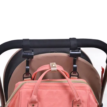 2pcs Baby Hanger Baby Bag Stroller Hooks Pram Rotate 360 Degree Cart Hook Accessories