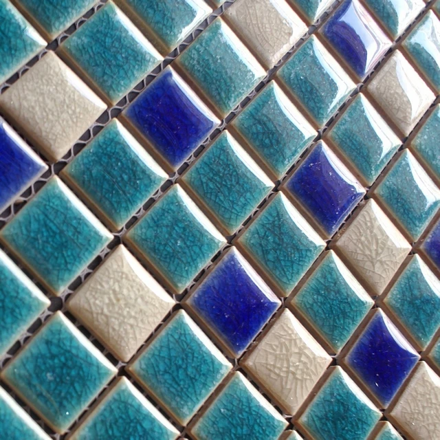 glazed porcelain ceramic mosaic tiles blue zone color bathroom ... glazed porcelain ceramic mosaic tiles blue zone color bathroom ...