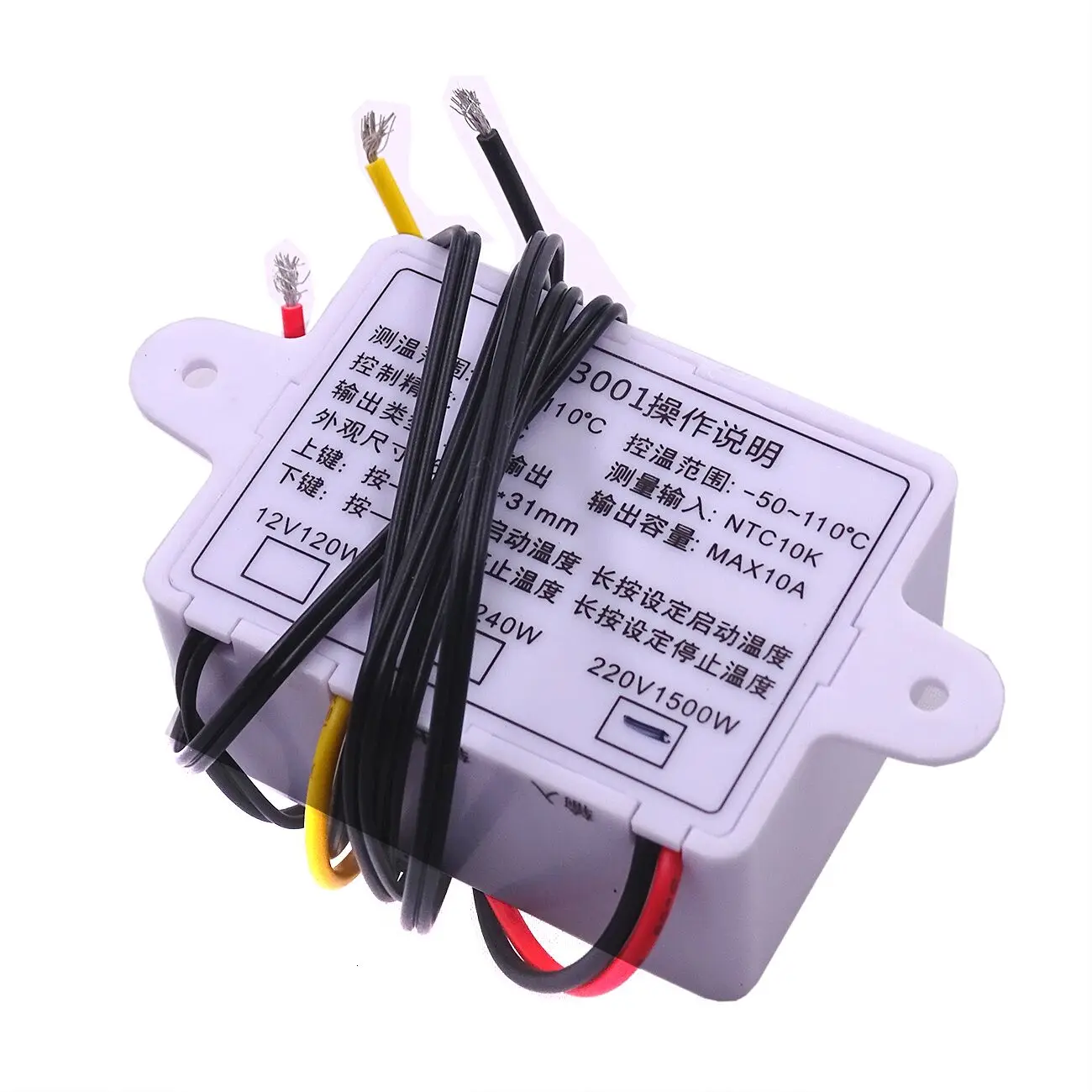 W3001 12V 24V 220V цифровой регулятор температуры Термостат аквариумный