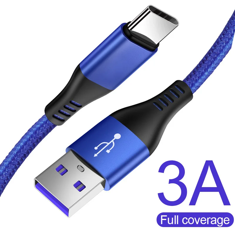 3A USB نوع C كابل USB-C الهاتف المحمول سريع شحن USB كابل الشاحن لسامسونج غالاكسي S9 هواوي زميله 20 Xiaomi USB نوع-C 3A USB نوع C كابل USB-C الهاتف المحمول سريع شحن USB كابل الشاحن لسامسونج غالاكسي S9 هواوي زميله 20 Xiaomi USB نوع-C