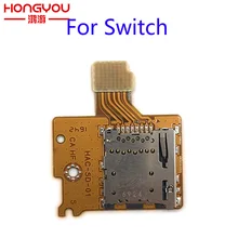 Peças de reposição originais para nintend switch ns tf sd slot para cartão soquete substituição alça controlador cartão sd