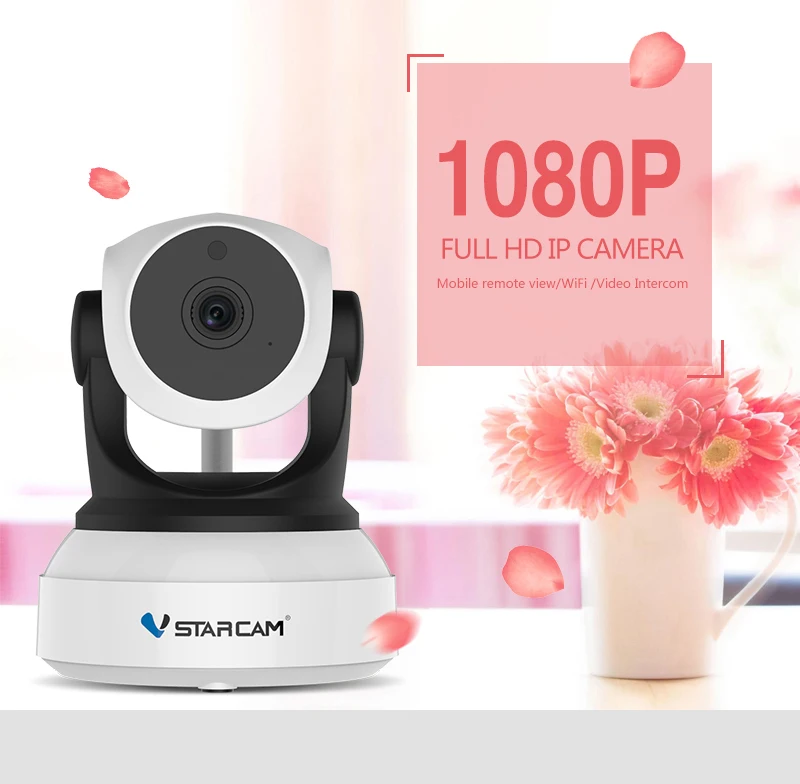 VStarcam C24S 1080P HD Беспроводная ip-камера безопасности WifiI IR-Cut с функцией ночного видения, записывающая аудиозапись, сетевая внутренняя радионяня