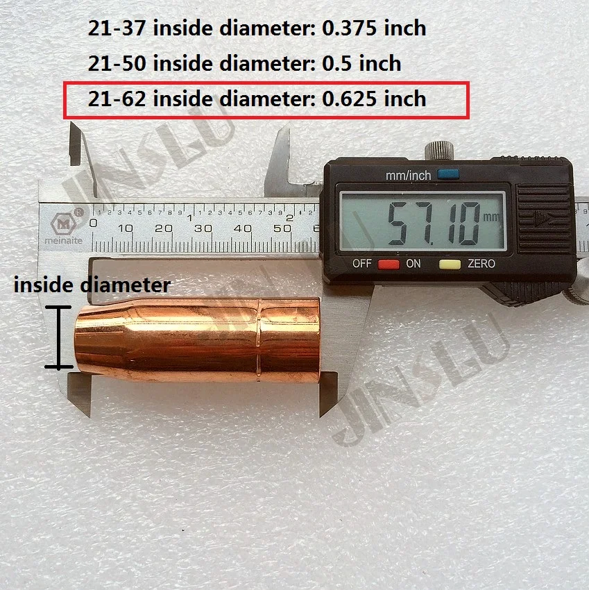 

Replacement Nozzle 21-62 2PK Magnum 100L Tweco Mini/#1 MIG Welding Guns