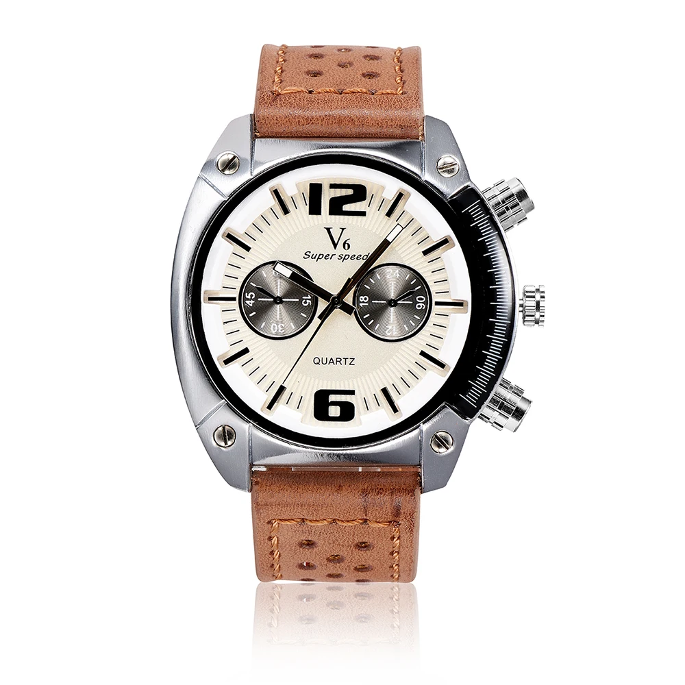 

Montre Homme Watch Luxury vintage Antique Mens Watches Super Soft Leather Men Clock 2 Quartz movement Wrist Watches For Men