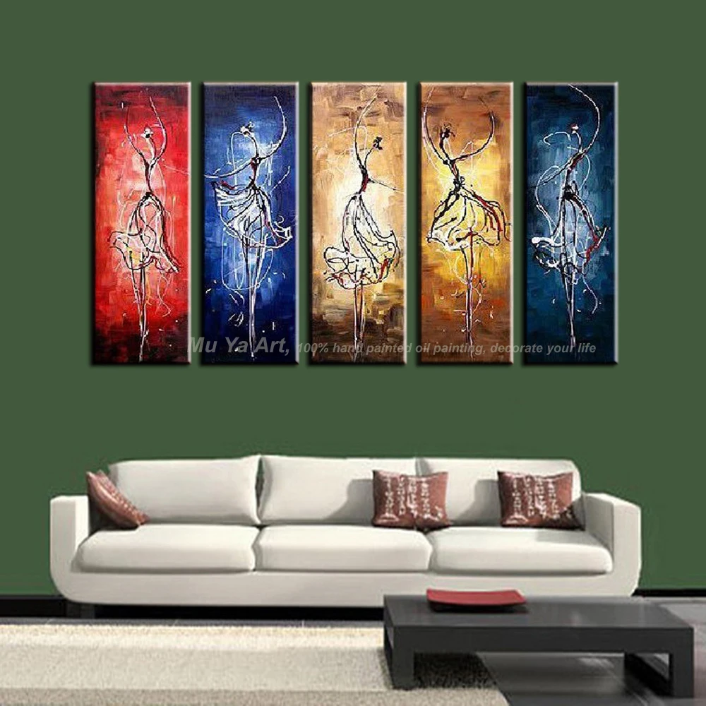 MUYA Modern abstract living room painting large canvas