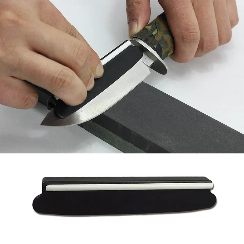

Black Whetstone Portable Without Knife Kitchen Accessories Hot Sale Knife Sharpener Durable High Quality Angle Guide 1PC New