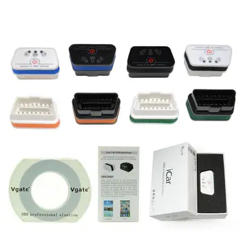 

Newest Vgate iCar2 Wifi/Bluetooth Version ELM327 OBD2 Code Reader iCar2 (Six Color Available)