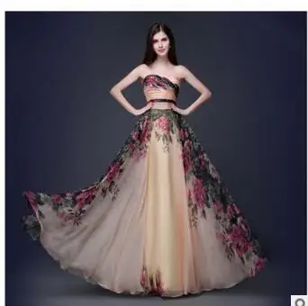3 вида конструкций вечерние платья на одно плечо, с принтом цветка, цветочный принт, шифоновое вечернее платье вечерние длинные платья для выпускного вечера