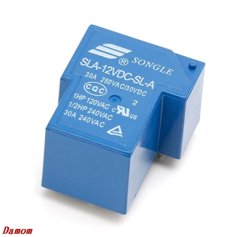 

5PIN 12V 30A Power Relays SLA-12VDC-SL-A High Current Coil Power PCB Relay Damom