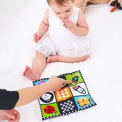 Детский обучающий милый младенец, Ткань Книга трещотки детская игрушка игрушки для новорожденных блокнот, Обложка из мягкой ткани