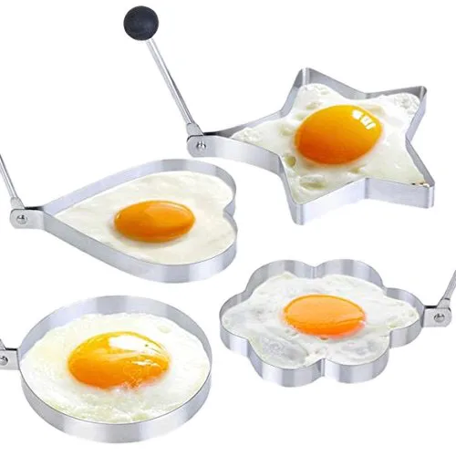 PHFU 4 шт. кухонная форма для блинов из нержавеющей стали, форма для приготовления жареных яиц