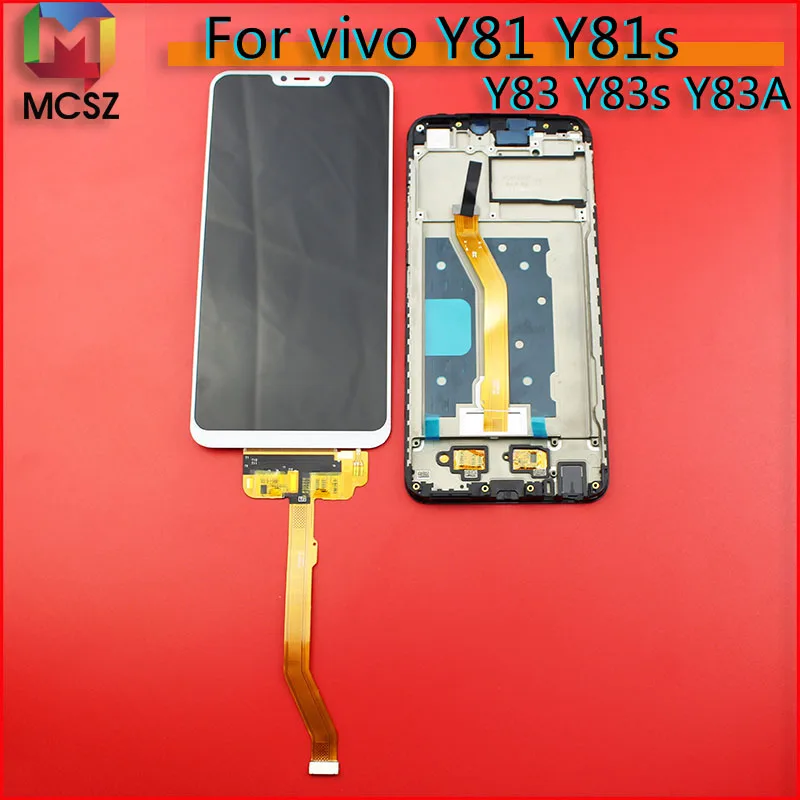 Черно белый ЖК экран для Vivo Y81 1520x720 сенсорный с цифровым преобразователем дисплей