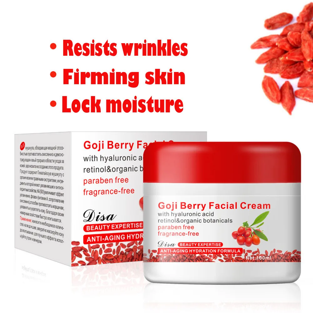 

Dazzling Girl Store Portable Home Health Cream Goji Berry Facial Cream Skin Care Accessories