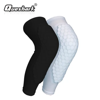 

Upgrade Honeycomb Basketball Knee Pads Anti-collision Sponge Long Leg Sleeve Sports Safety Calf Knee Support Legwarmers