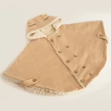 Новая детская накидка высокого качества, пальто для малышей зимний костюм для мальчика одежда для детей Детская одежда «летучая мышь», Детское пальто