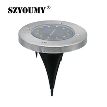 SZYOUMY 12LED солнечный свет для дома, сада, двора, лужайки погребенный свет Открытый Путь садовый настил лампа солнечная энергия под грунтовый светильник