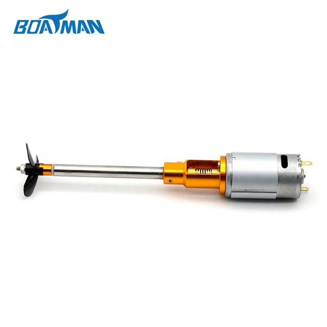waterproof and low nosie Rc bait boat propeller shaft with DC 395