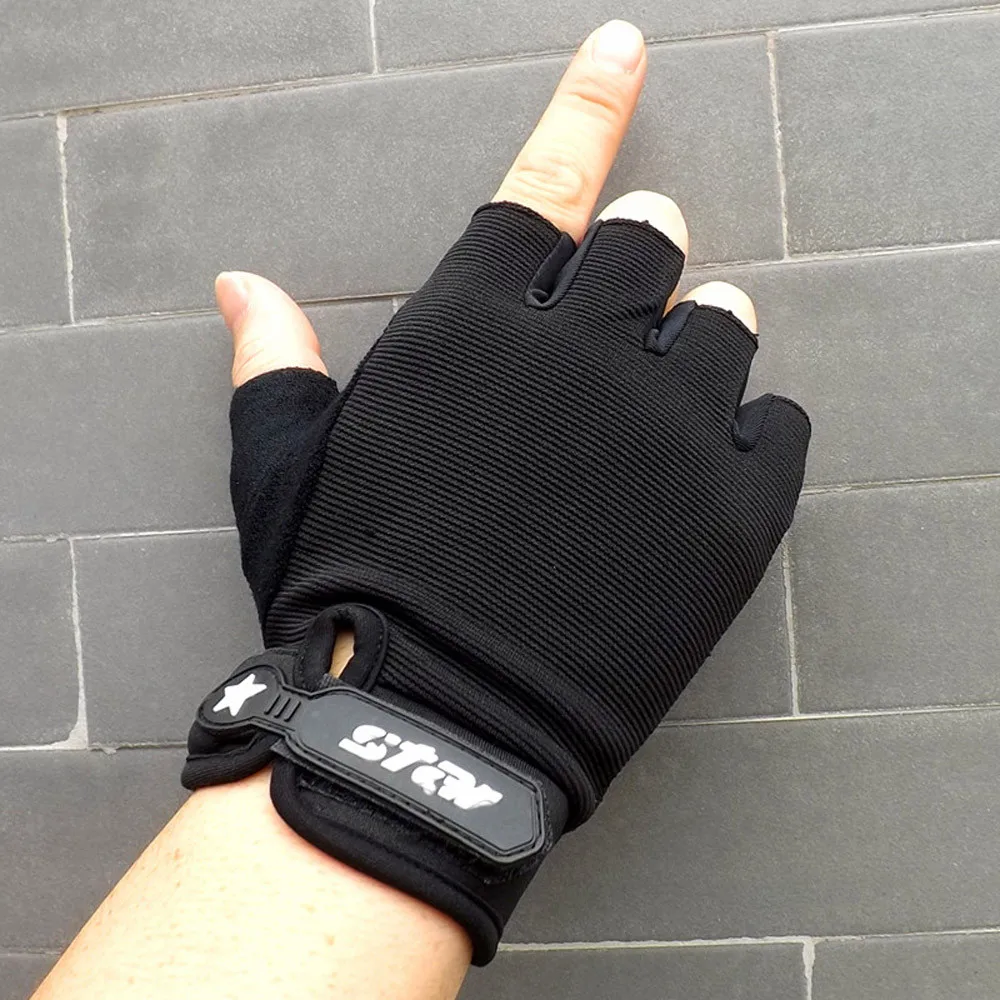 

Men Antiskid Cycling Bike Gym Fitness Sports Half Finger Gloves W0315