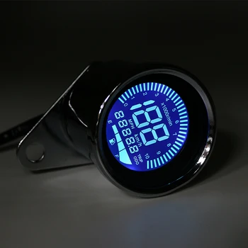 

7 Colour Backlight Motorcycle Retro Universal Digital LCD Screen Speedometer Odometer Techometer Fuel Gauge Scooter Offroad