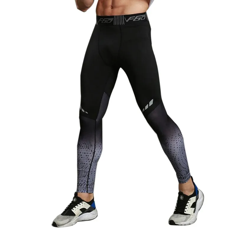 Спортивные штаны для мужчин полиэстер спандекс эластичный быстросохнущая дышащий стрейч утягивающая, компрессионная колготки для новорождённых мотобрюки