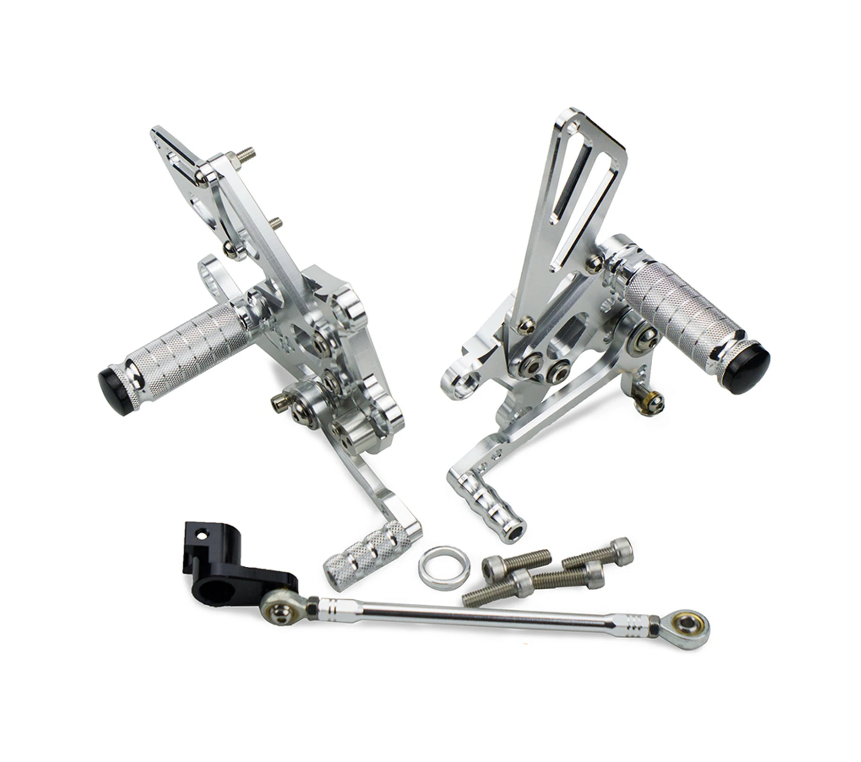 CNC Adjustable Rear Sets Footpeg Foot pegs Footrest For Aprilia RSV4