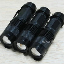 50 шт./лот портативный красный зеленый синий светодиодный фонарик Регулируемый масштрабируемый фокус УФ фонарик лампа