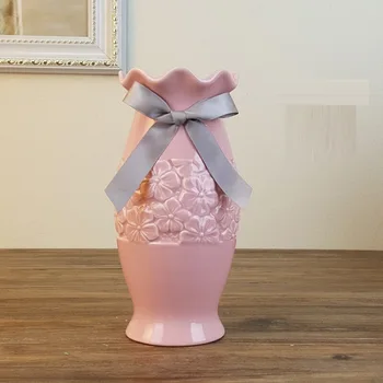 

Modern Fashion Flower Vase Home Decoration Tabletop Vase Europe Style Ceramic Vase Wedding Deco Cramic Vase R1233