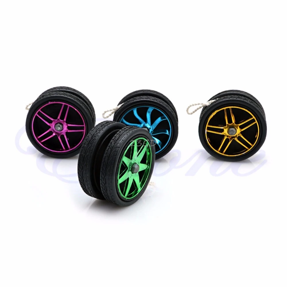 

2017 Professional YoYo Ball Electroplating Wheel Shape Bearing String Trick Kids Toy MAY12_35