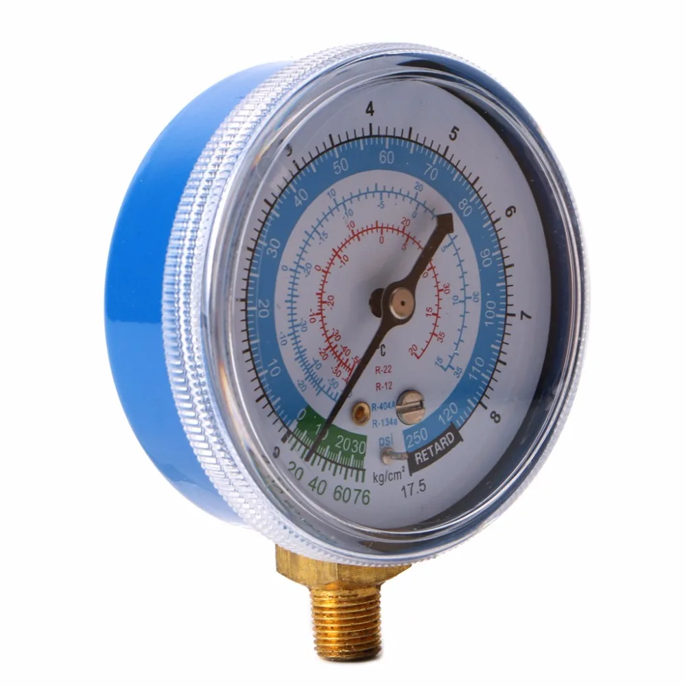 Кондиционер R410A R134A R22 хладагент Манометр низкого давления PSI KPA Синий